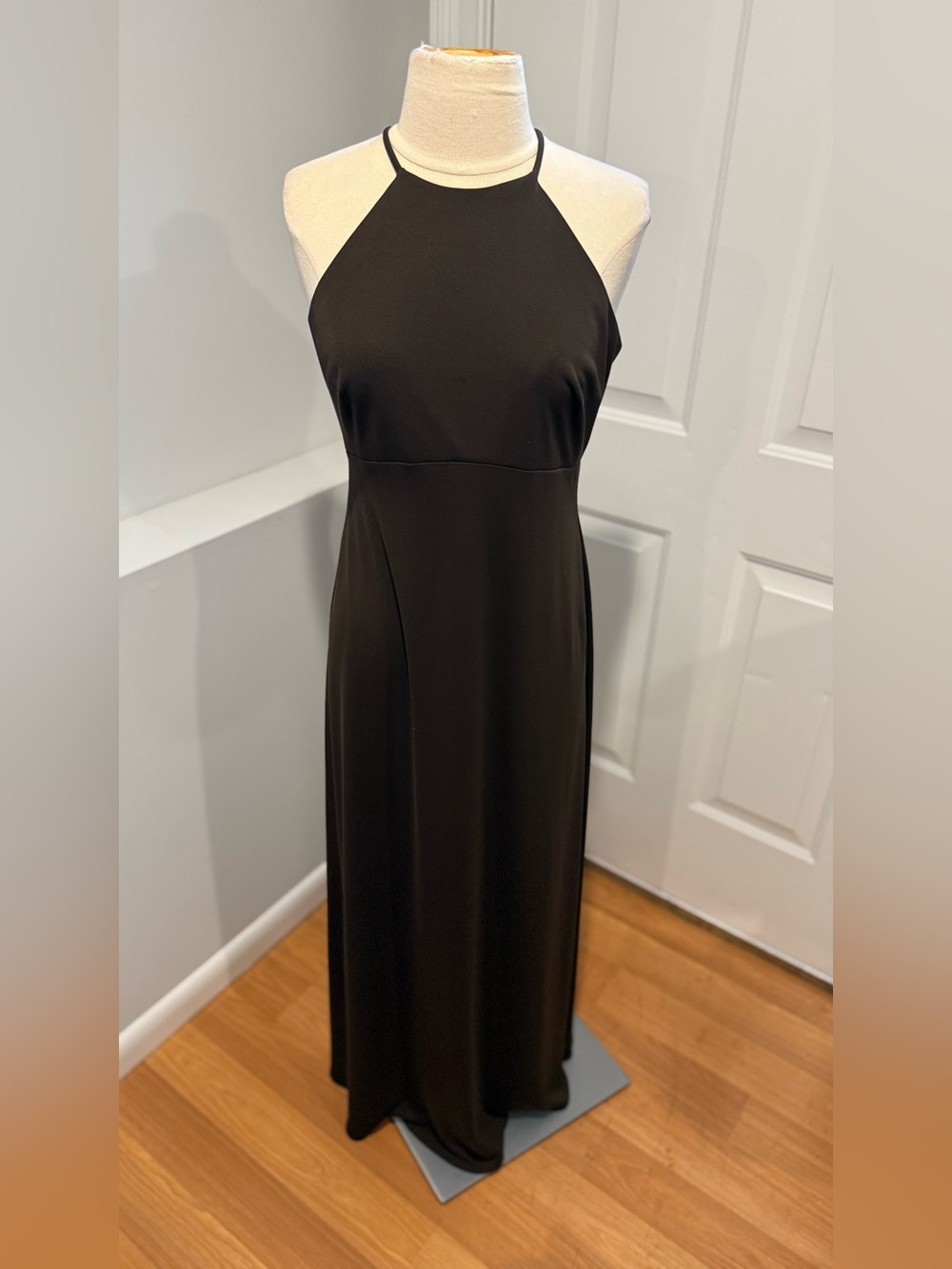 Laundry by Shelli Segal brown maxi dress (25)